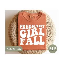 Pregnant Girl Fall | Pregnancy SVG & PNG