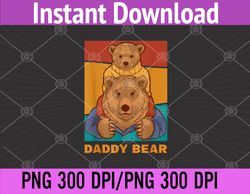 Mens Daddy Bear PNG Digital Download