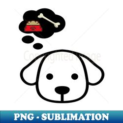 A puppy thinking about food - Trendy Sublimation Digital Download - Spice Up Your Sublimation Projects