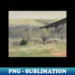 simple impressionism oil on canvas - retro png sublimation digital download - revolutionize your designs
