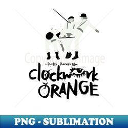 Clockwork orange minimalist - Retro PNG Sublimation Digital Download - Revolutionize Your Designs