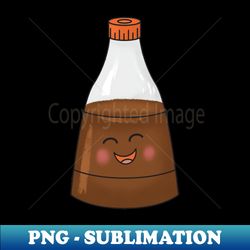 kawaii soy sauce bottle - high-resolution png sublimation file - boost your success with this inspirational png download