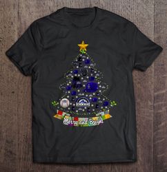 Merry And Bright Dachshund Christmas Tree TShirt