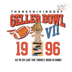 Thanksgiving Day Geller Bowl Like The Turkey SVG File