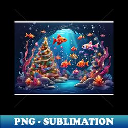Christmas Celebration Under the Sea Classic - Trendy Sublimation Digital Download - Create with Confidence