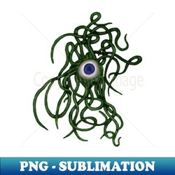Single-Eyed Weird Cephalopoda With Numerous Tentacles Green - High-Quality PNG Sublimation Download - Create with Confidence