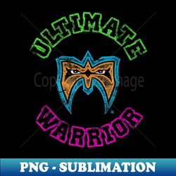 Ultimate Warrior  Mask Neon Colors - High-Resolution PNG Sublimation File - Fashionable and Fearless