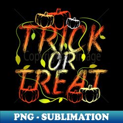 Pumpkin Field Trick Or Treat Costume Pumpkins Halloween - Unique Sublimation PNG Download - Perfect for Sublimation Art