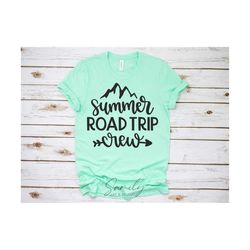 Summer Road Trip Crew Svg, Beach svg, summer vacation svg, road trip svg