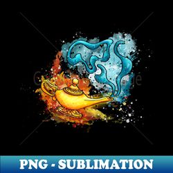 The magical genie lamp from Aladdins arabian nights tale - PNG Transparent Digital Download File for Sublimation - Transform Your Sublimation Creations