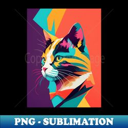 Cute Womens Cat Graphic Colorful Cats - Instant Sublimation Digital Download - Create with Confidence