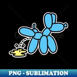peeing balloon dog balloon animal twister balloon artist - exclusive png sublimation download - vibrant and eye-catching typography