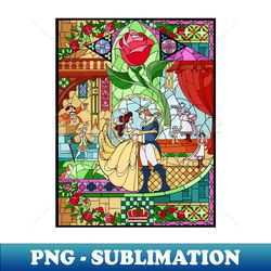 Princess - Stained Glass - Special Edition Sublimation PNG File - Spice Up Your Sublimation Projects