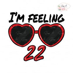 Im Feeling 22 Glasses Red Album Eras Tour SVG Cricut Files