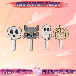 Sweet Spooky Embroidery Design, Spooky Embroidery, Pumpkin Embroidery, Kids Halloween Embroidery, Machine Embroidery Designs