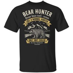 Bear Hunter T shirt Vintage Hunting Funny Hunters Definition TShirt