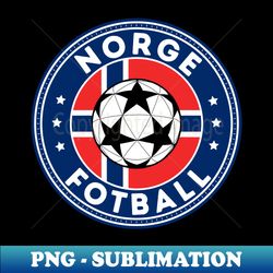 Norge Fotball - Retro PNG Sublimation Digital Download - Perfect for Sublimation Art