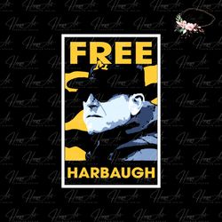 Vintage Free Harbaugh Coach NCAA SVG Digital Cricut File
