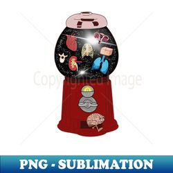 anatomy gumball machine - signature sublimation png file - transform your sublimation creations