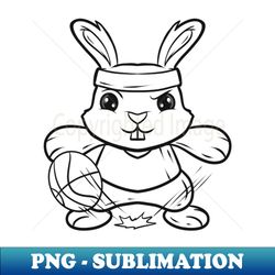 basketball bunny or rabbit as color in easter - special edition sublimation png file - defying the norms
