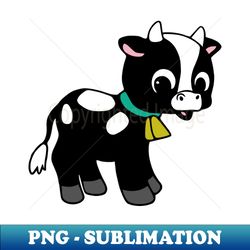 cute baby cow calf - decorative sublimation png file - capture imagination with every detail