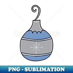 whimsical holiday ball ornament illustration - png transparent sublimation design - vibrant and eye-catching typography