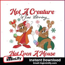 Retro Not A Creature Was Stirring Not Even A Mouse SVG File
