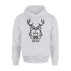 bear plus deer equals beer hunting animal lovers hoodie