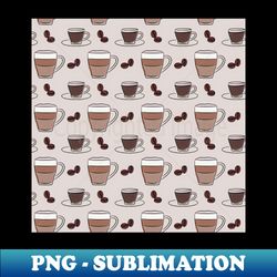 coffee pattern 3 - professional sublimation digital download - perfect for creative projects