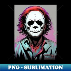 Michael Myers colour graphics - Instant Sublimation Digital Download - Perfect for Personalization