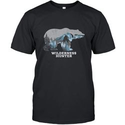Bear Wilderness Hunter Outdoors Hunting Premium shirt T-Shirt