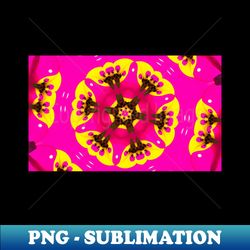 Psychedelic ornament kaleidoscope Bright yellow neon forms - Vintage Sublimation PNG Download - Capture Imagination with Every Detail