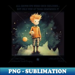 Little Prince - Le Petit Prince childrens books - Sublimation-Ready PNG File - Stunning Sublimation Graphics