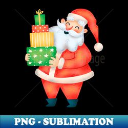 Santa with Christmas Presents - Professional Sublimation Digital Download - Instantly Transform Your Sublimation Projects