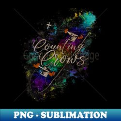 Skateboard X COUNTING CROWS VINTAGE - Instant PNG Sublimation Download - Perfect for Personalization