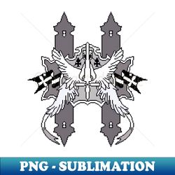 Final Fantasy 9 Alexandria Emblem Pixel Art - PNG Sublimation Digital Download - Unleash Your Creativity
