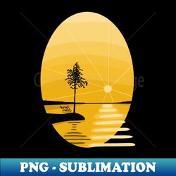 Golden Sun Reflection - Sublimation-Ready PNG File - Fashionable and Fearless