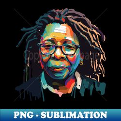 Whoopi Goldberg Art - Digital Sublimation Download File - Instantly Transform Your Sublimation Projects