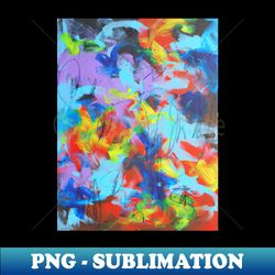 red and blue brush strokes - aesthetic sublimation digital file - perfect for sublimation mastery