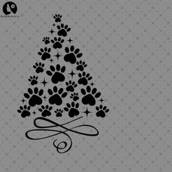 Dog Paw Christmas Tree