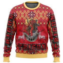 Trigun All Over Print Ugly Hoodie 3D Zip Hoodie 3D Ugly Christmas Sweater 3D Fleece Hoodie