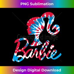 barbie - americana tie dye logo long sl - urban sublimation png design - rapidly innovate your artistic vision
