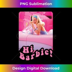 barbie the movie hi barbie car long sl - contemporary png sublimation design - access the spectrum of sublimation artistry
