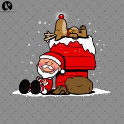 Christmas Cute Santa Claus And Rudolph Winter Snow Christmas Gift PNG, Christmas PNG Dowload