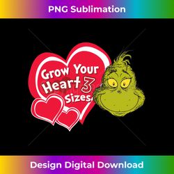 Dr. Seuss Grinch Grow Your Heart Long Sl - Urban Sublimation PNG Design - Elevate Your Style with Intricate Details