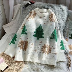 Christmas  Men Casual Loose Lazy Knit Sweater