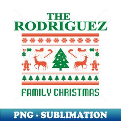 Family Christmas - Groovy Christmas RODRIGUEZ family Family Christmas T-shirt Pjama T-shirt - Unique Sublimation PNG Download - Perfect for Creative Projects