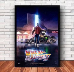 Back To The Future Movie Poster Canvas Wall Art Family Decor, Home Decor,Frame Option