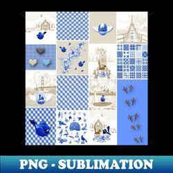 Bird Lovers Patchwork Pattern - Professional Sublimation Digital Download - Perfect for Personalization