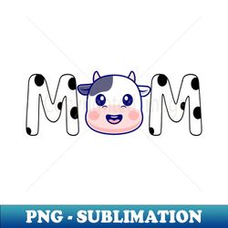 Cow Print Mom Birthday Girl Women Mother Gift - Decorative Sublimation PNG File - Capture Imagination with Every Detail